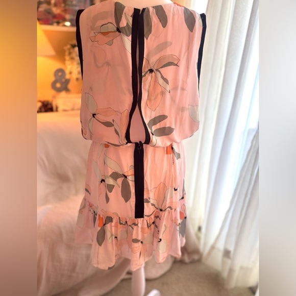 Reiss Jacqueline Leaf Print Mini Dress - Picture 3 of 5